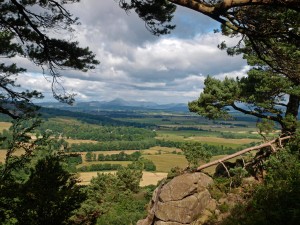 Summer View North from Gillies Hill, Cambusbarron, Scotland
